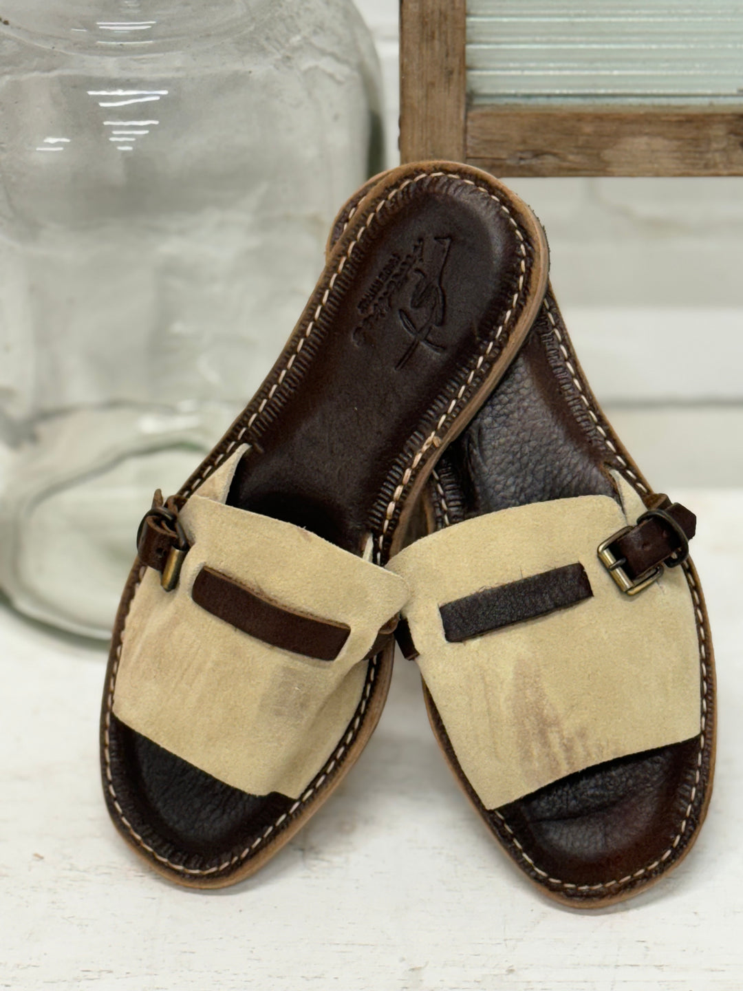 Imperfect - Pompei Sandals - 39 Beige / Cacao