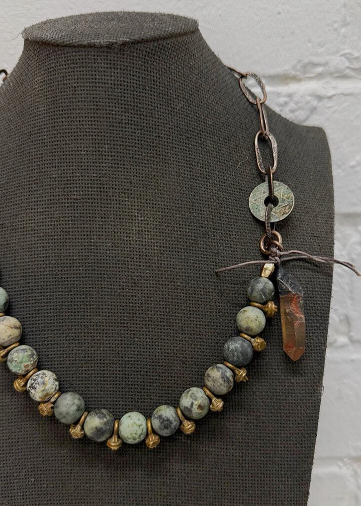 African Turquoise Necklace - La Casa by Importante