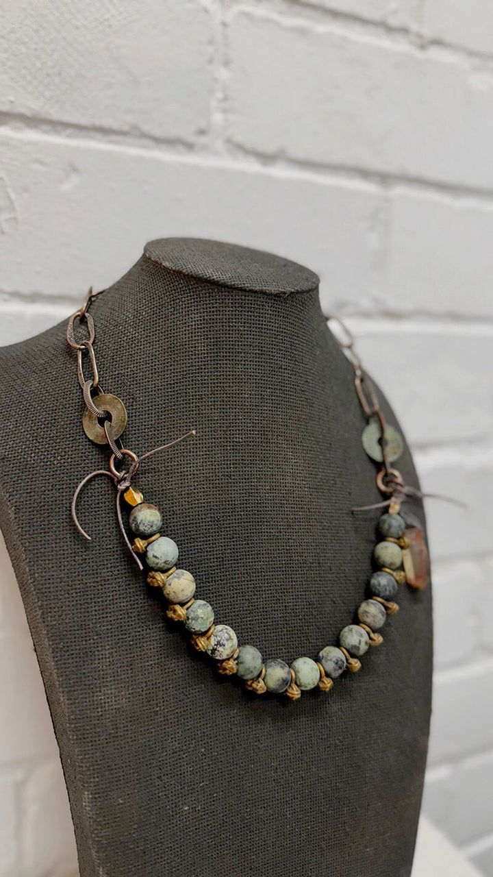 African Turquoise Necklace - La Casa by Importante