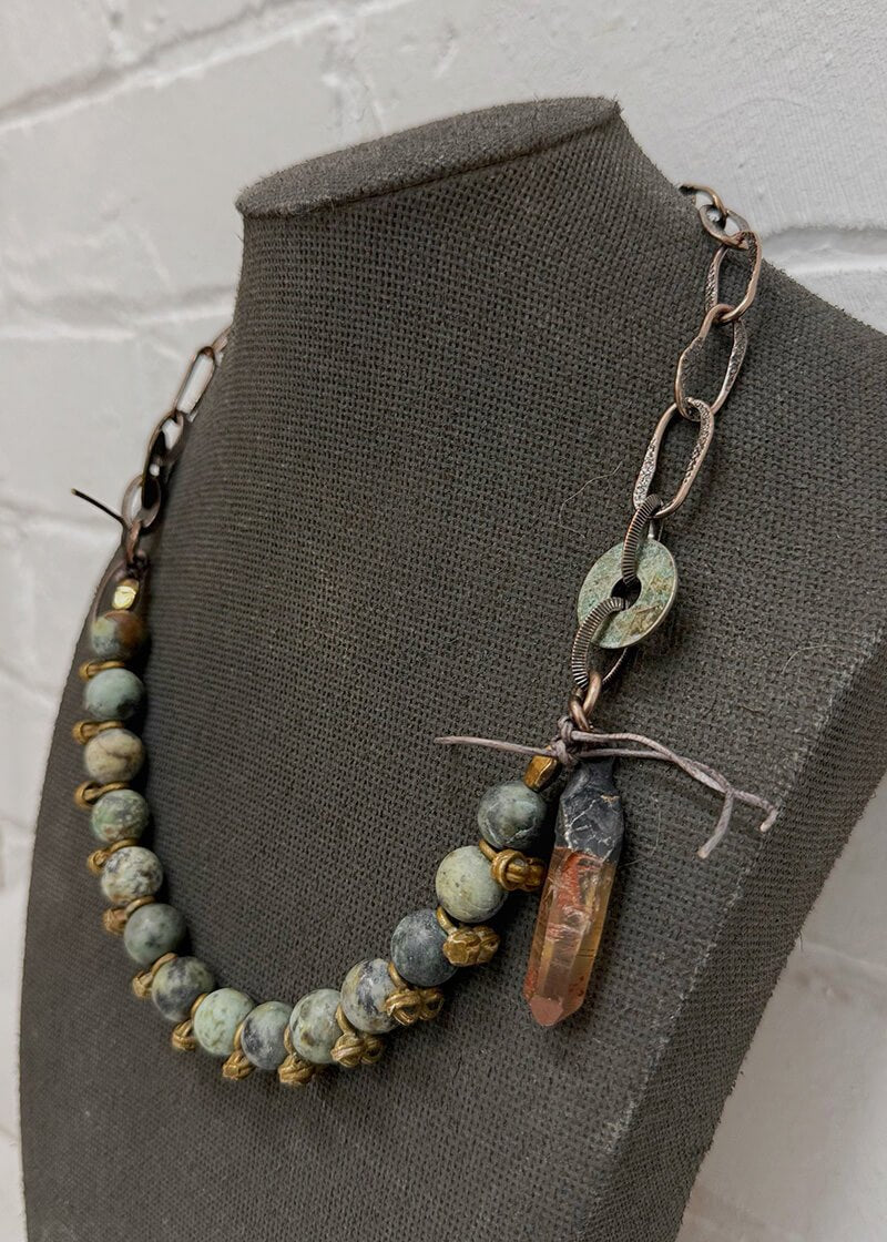 African Turquoise Necklace - La Casa by Importante