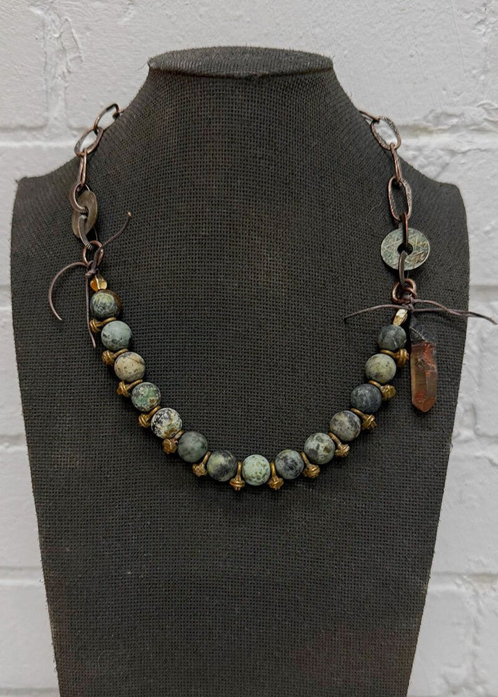 African Turquoise Necklace - La Casa by Importante