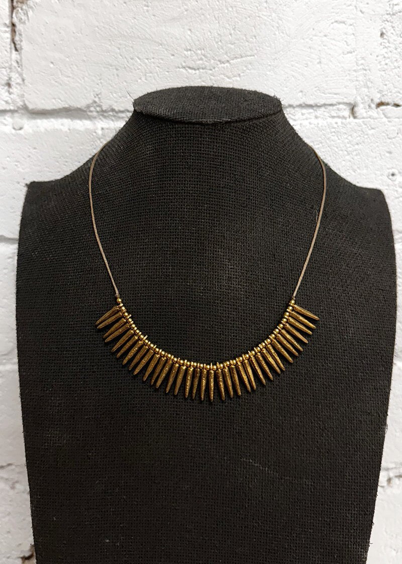 AGLAEA BRASS NECKLACE - La Casa by Importante