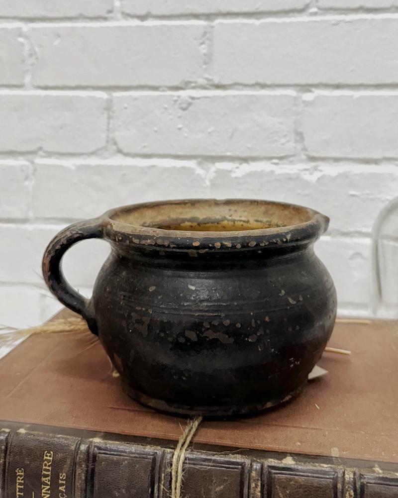 Antique French Black Jug - La Casa by Importante