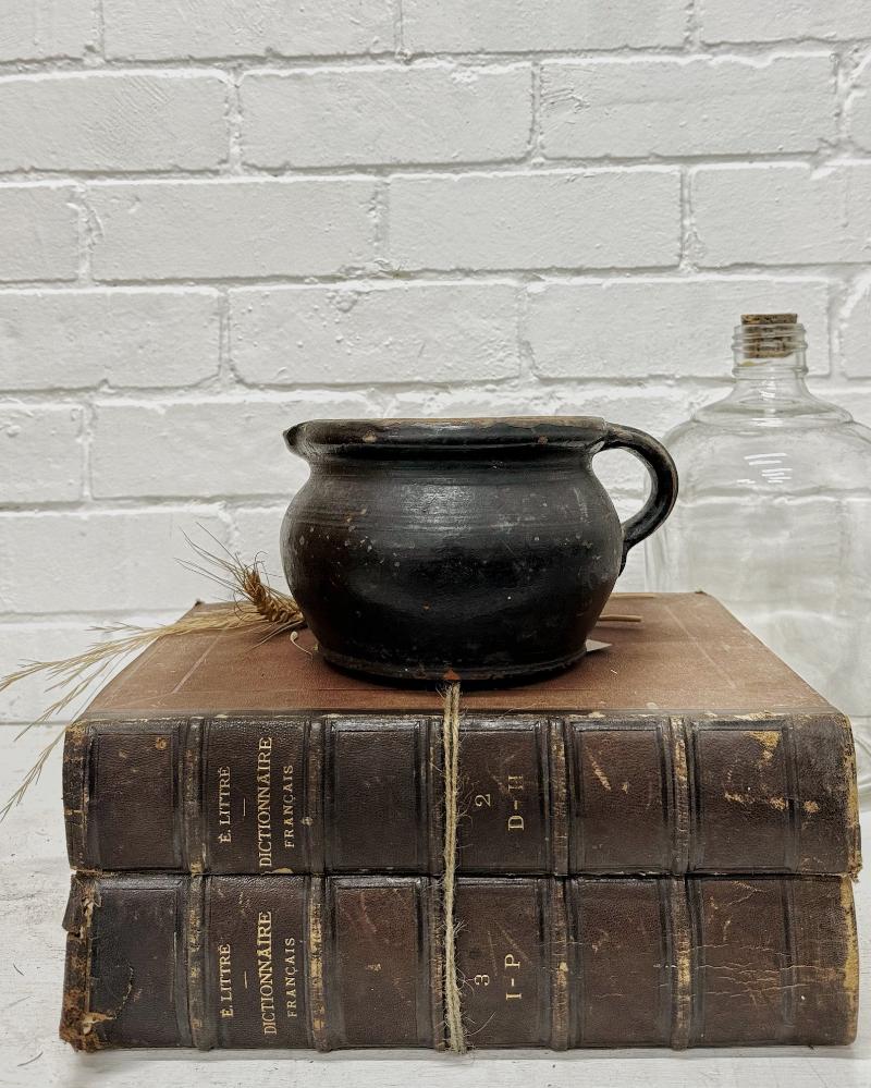 Antique French Black Jug - La Casa by Importante