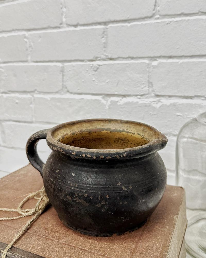 Antique French Black Jug - La Casa by Importante