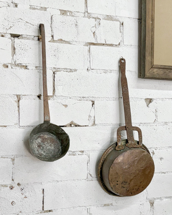 Antique French copper and metal ladle - La Casa by Importante