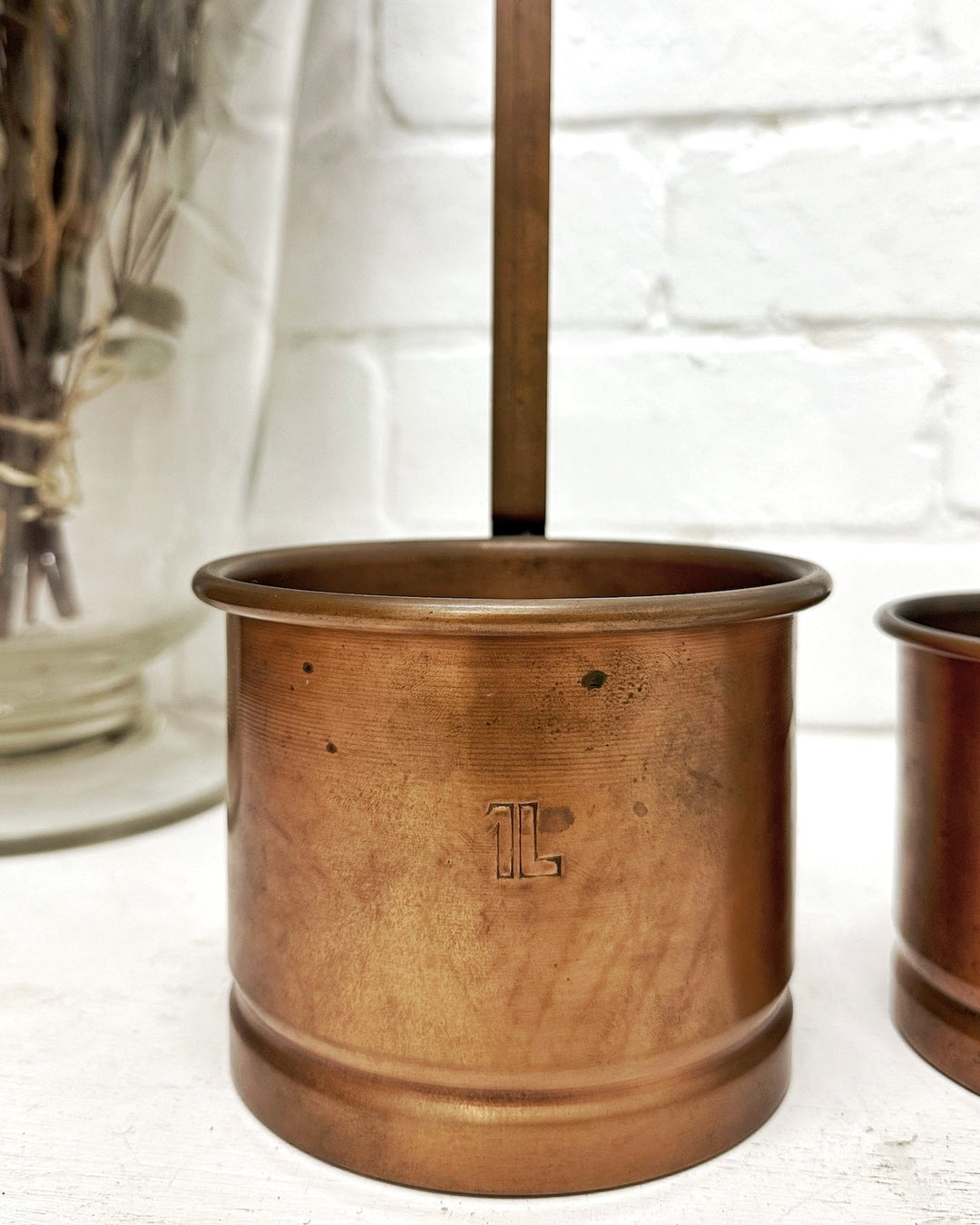 Antique French copper measuring cups - La Casa by Importante