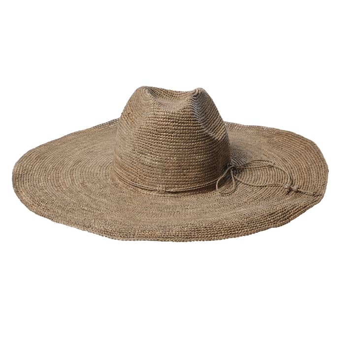 Aziz Raffia hat - Light Brown - La Casa by Importante