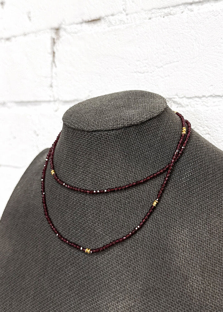 BALAMANI GARNET NECKLACE - La Casa by Importante