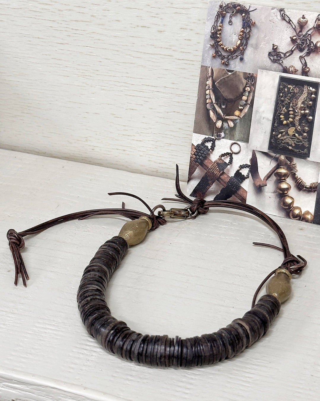 Coconut shell neckpiece by US designer Debe Dohrer - La Casa by Importante