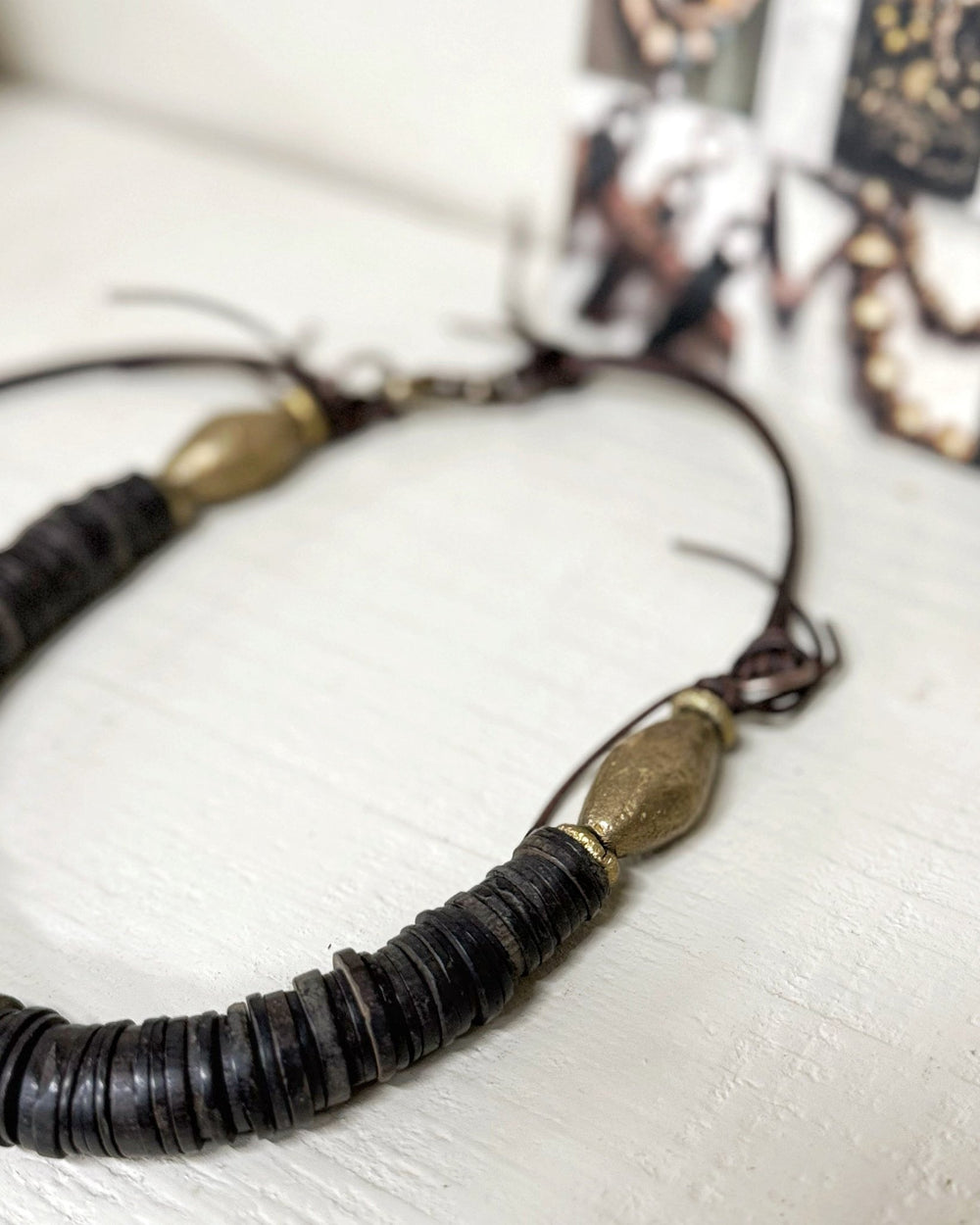 Coconut shell neckpiece by US designer Debe Dohrer - La Casa by Importante