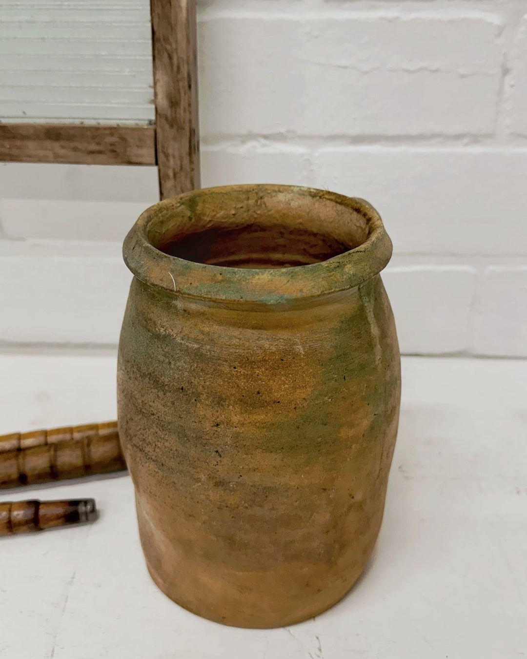 French glazed stoneware jug - La Casa by Importante