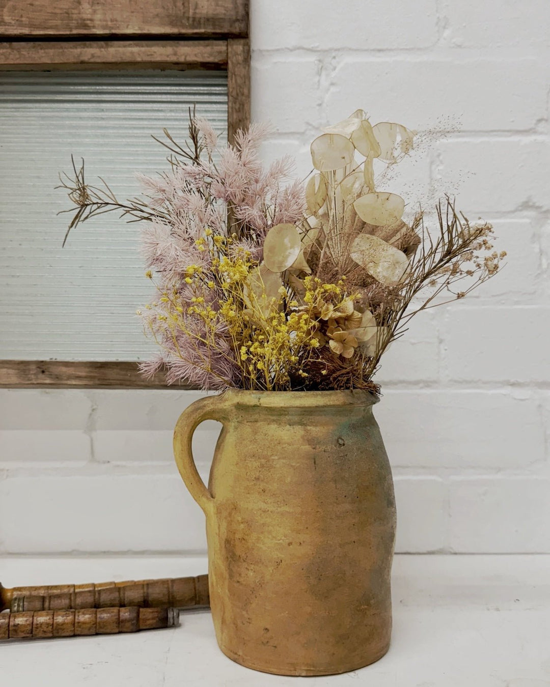 French glazed stoneware jug - La Casa by Importante