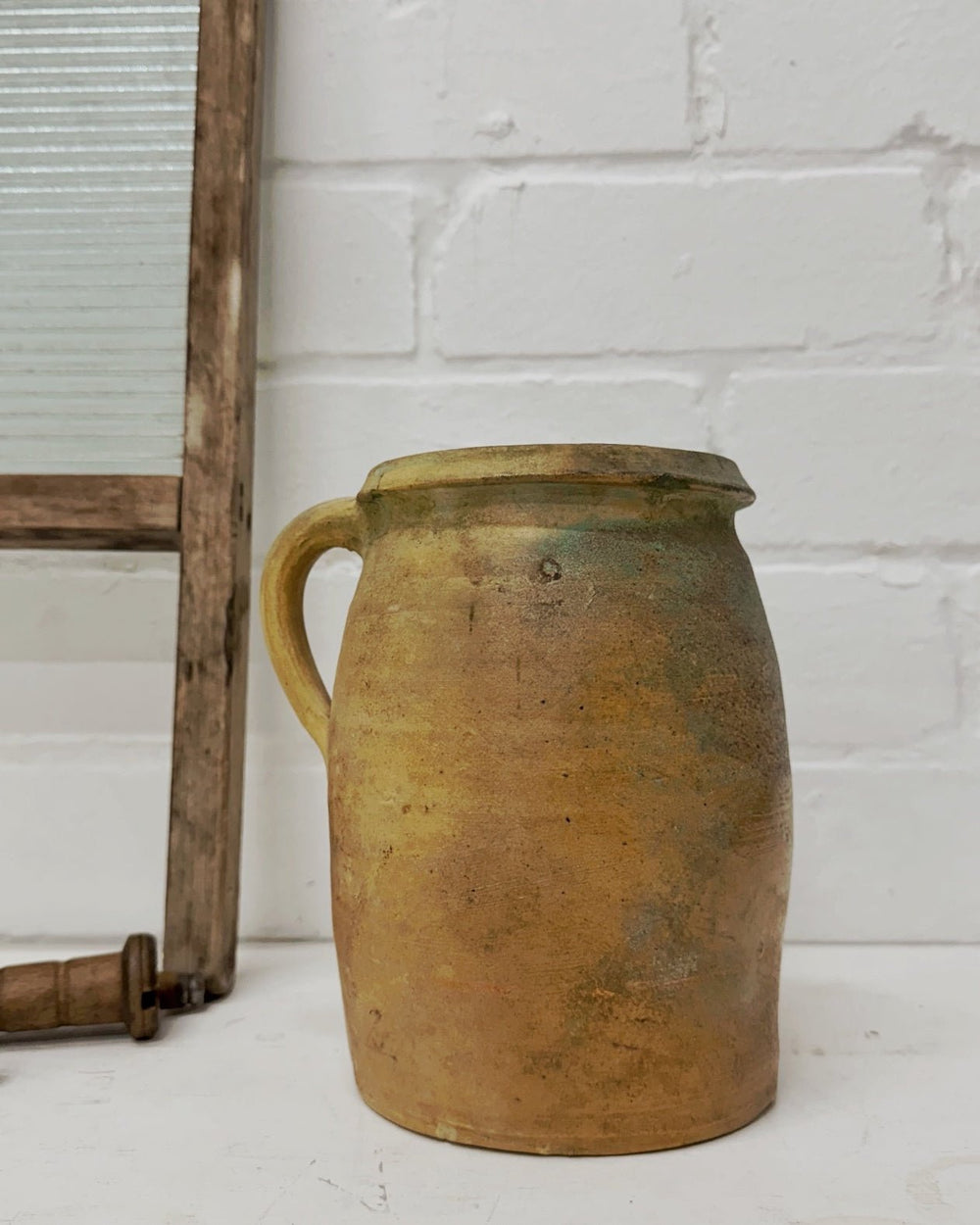 French glazed stoneware jug - La Casa by Importante