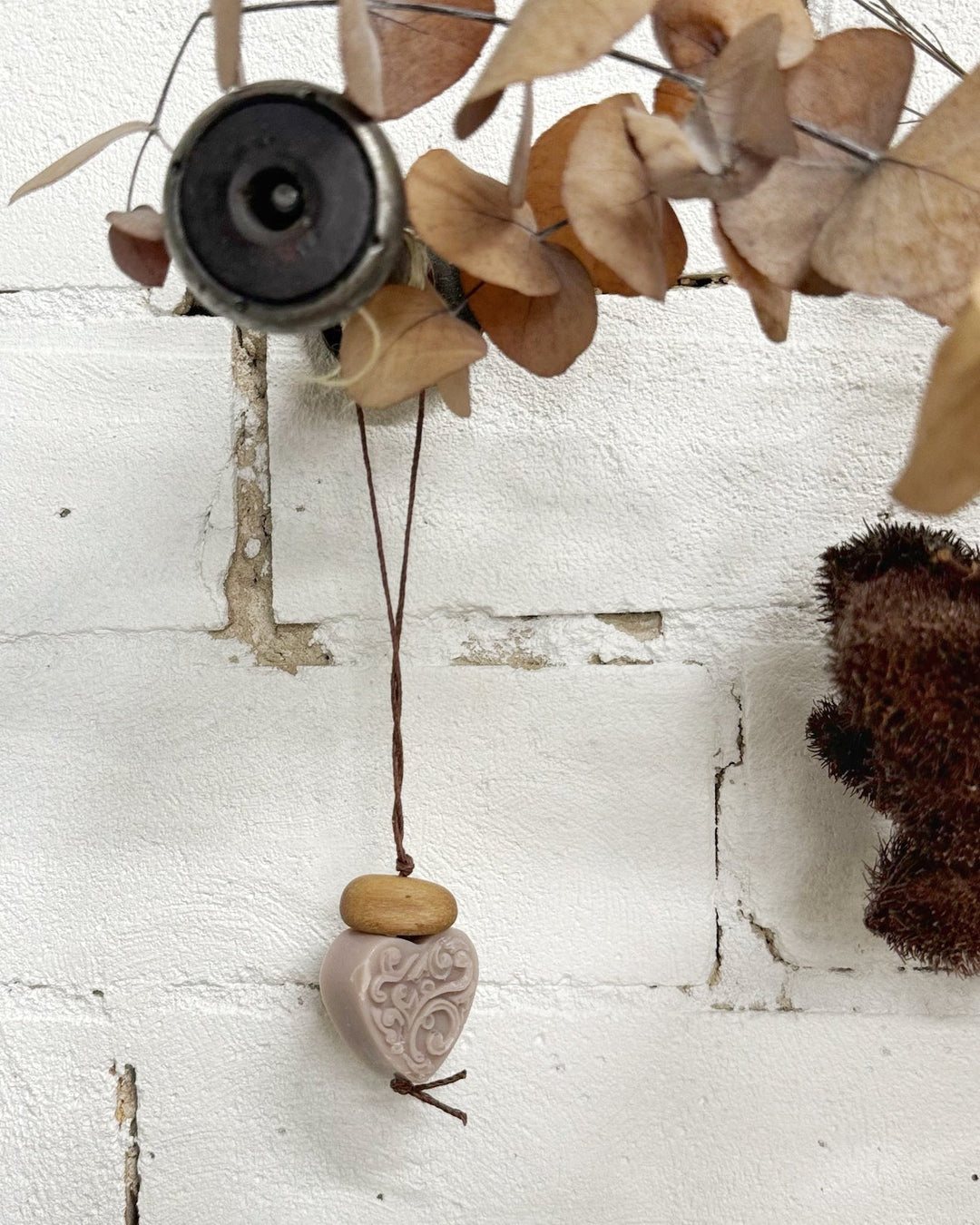 Heart air freshener with native timber bead - La Casa by Importante