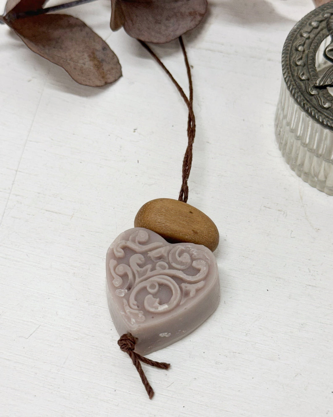 Heart air freshener with native timber bead - La Casa by Importante