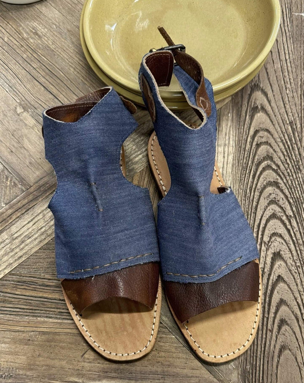 Montecalvario Denim Sandals - La Casa by Importante