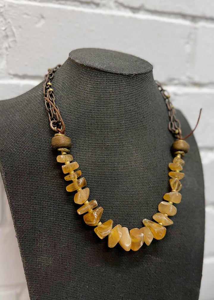 Organic Amber Necklace - La Casa by Importante