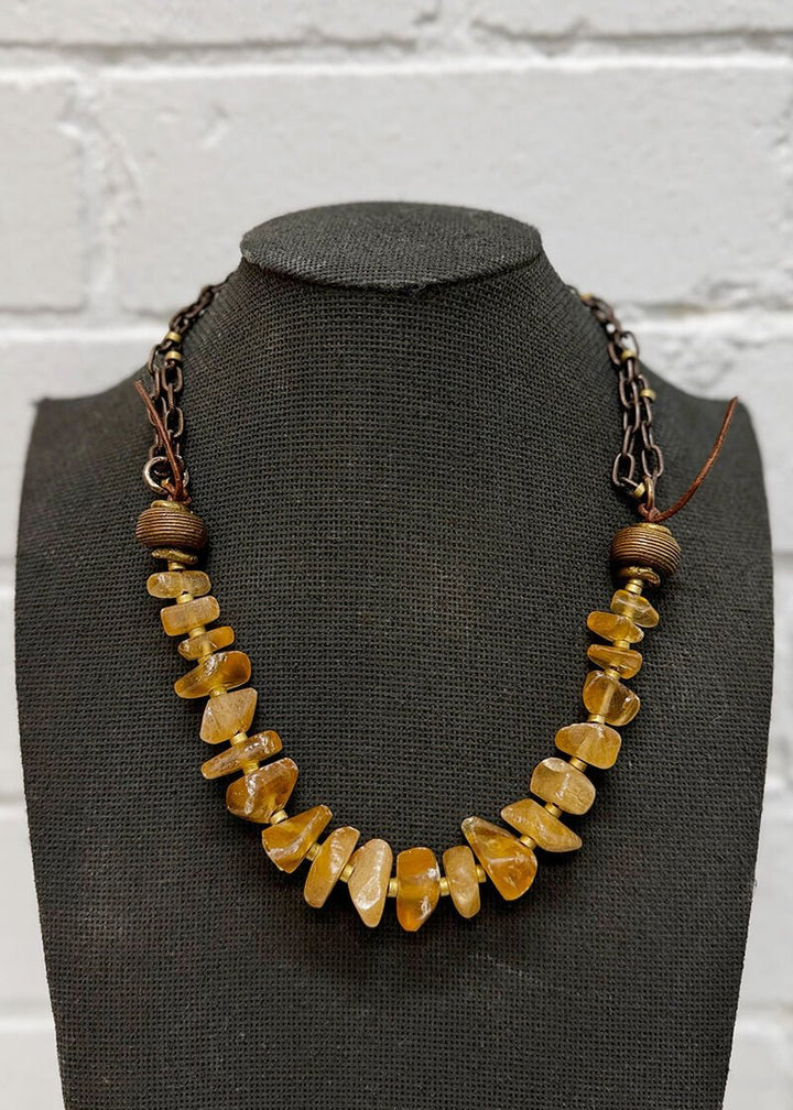 Organic Amber Necklace - La Casa by Importante