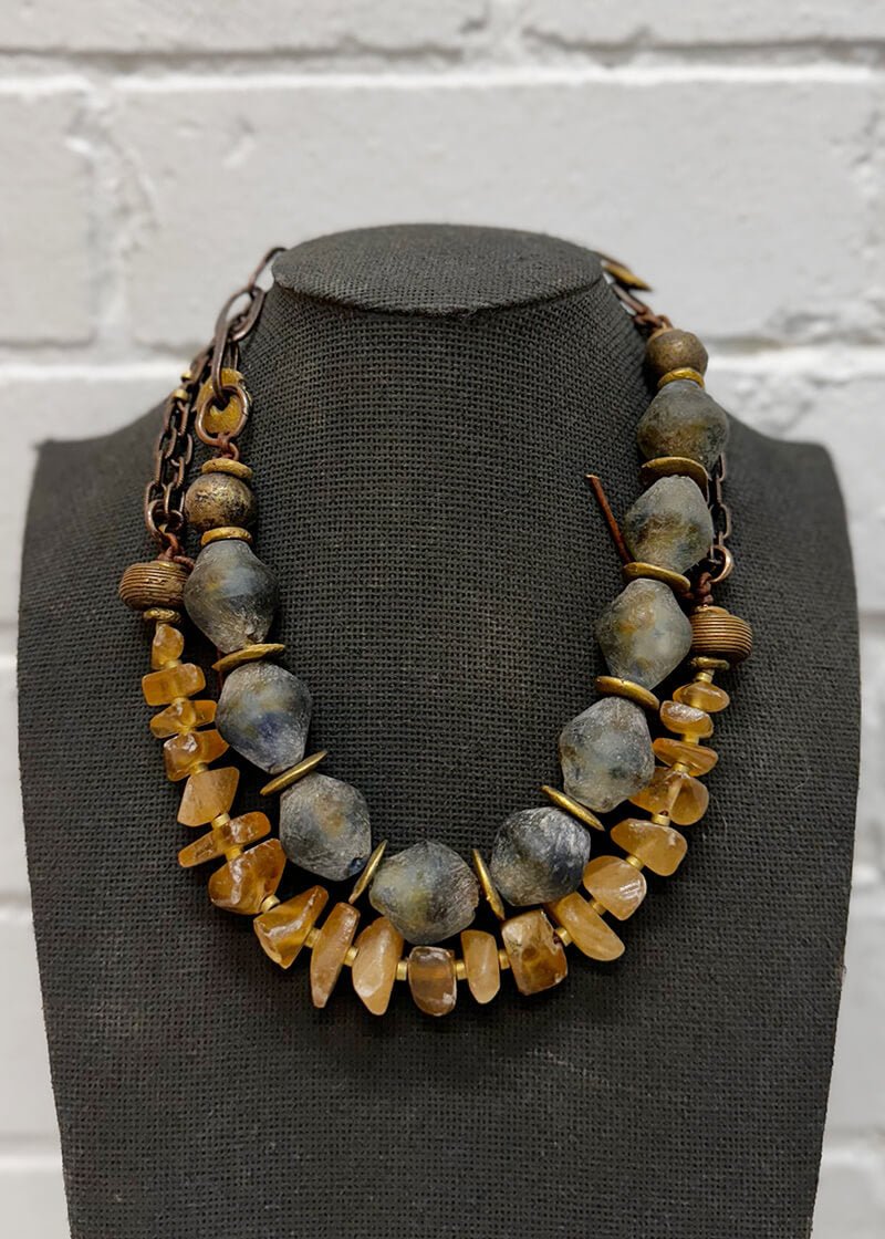 Organic Amber Necklace - La Casa by Importante