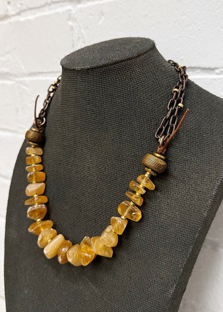 Organic Amber Necklace - La Casa by Importante