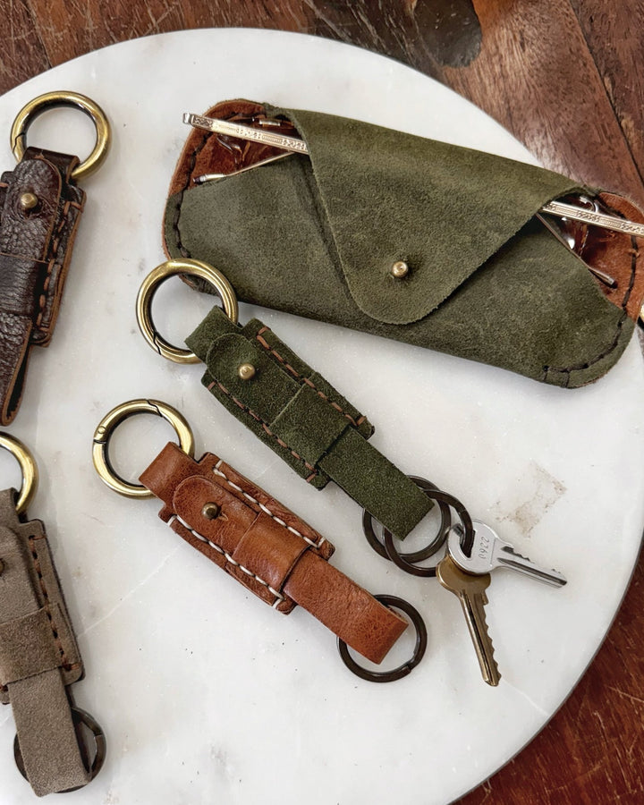 PORTACHIAVI - Leather keychain - La Casa by Importante