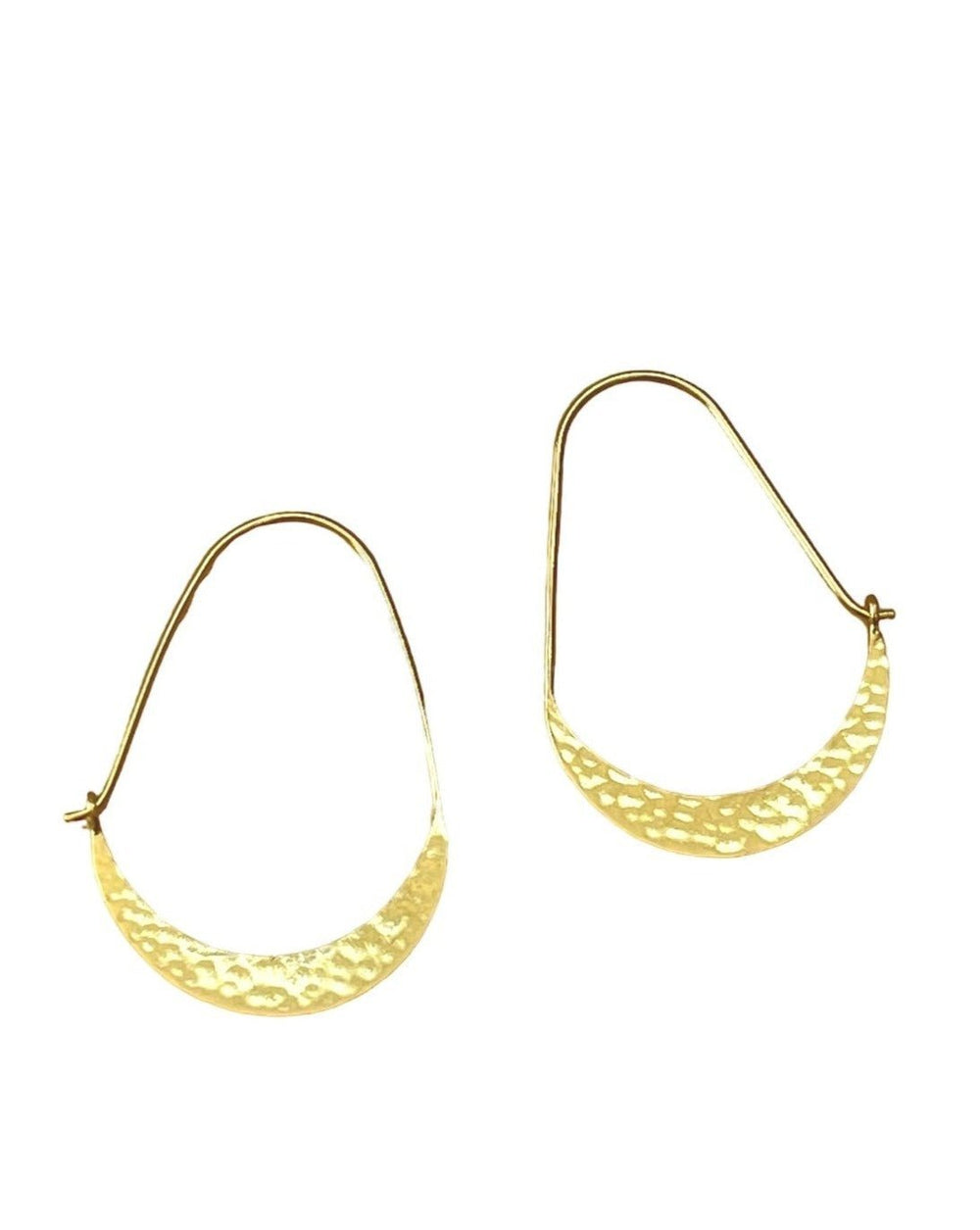 Shayr Gold-plated brass hoops earrings - La Casa by Importante