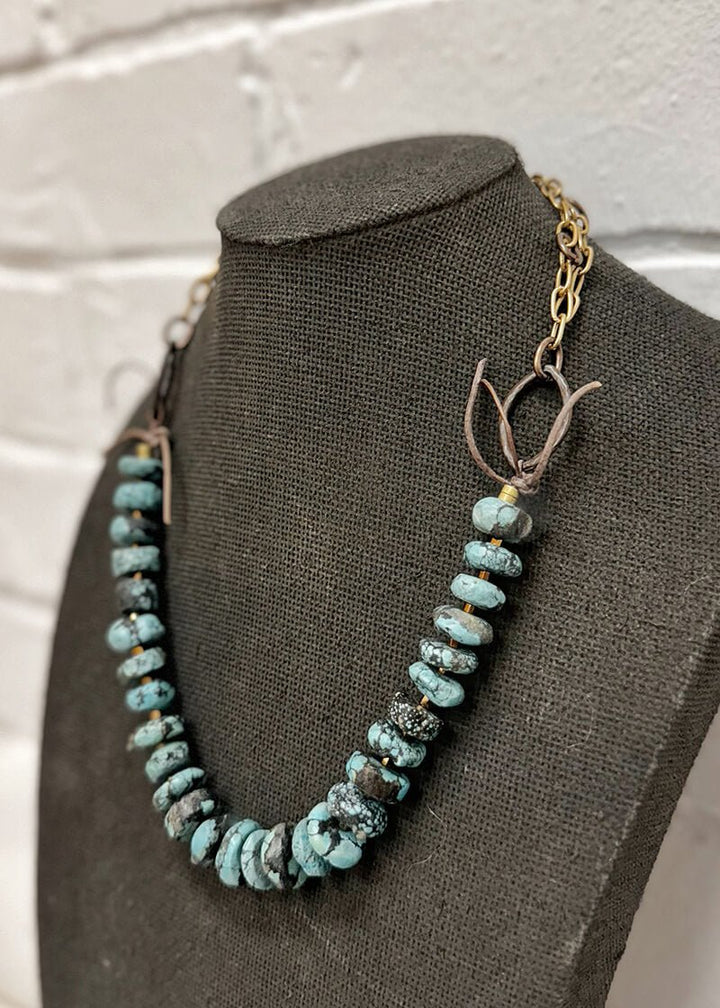 Tibetan turquoise Necklace - La Casa by Importante