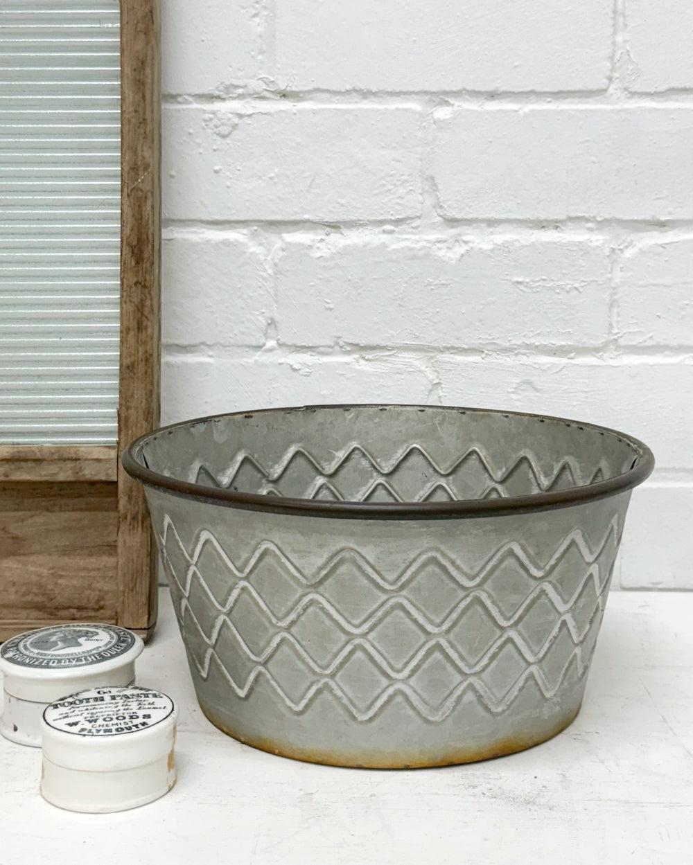 Vintage galvanised tub - La Casa by Importante