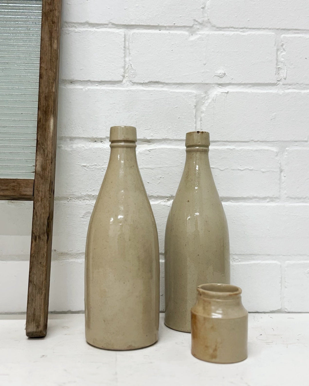 Vintage stoneware bottle - La Casa by Importante